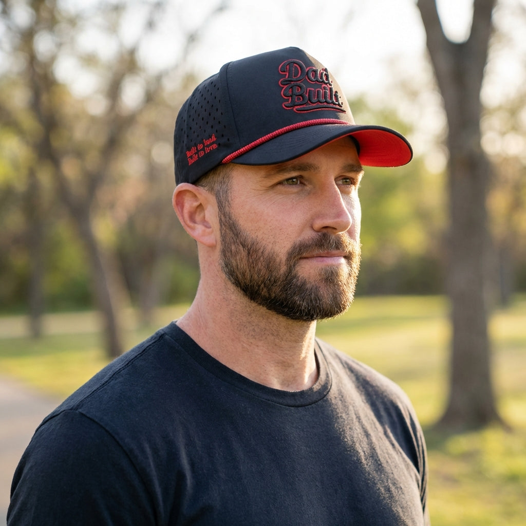 Dad Built Classic - Black / Red