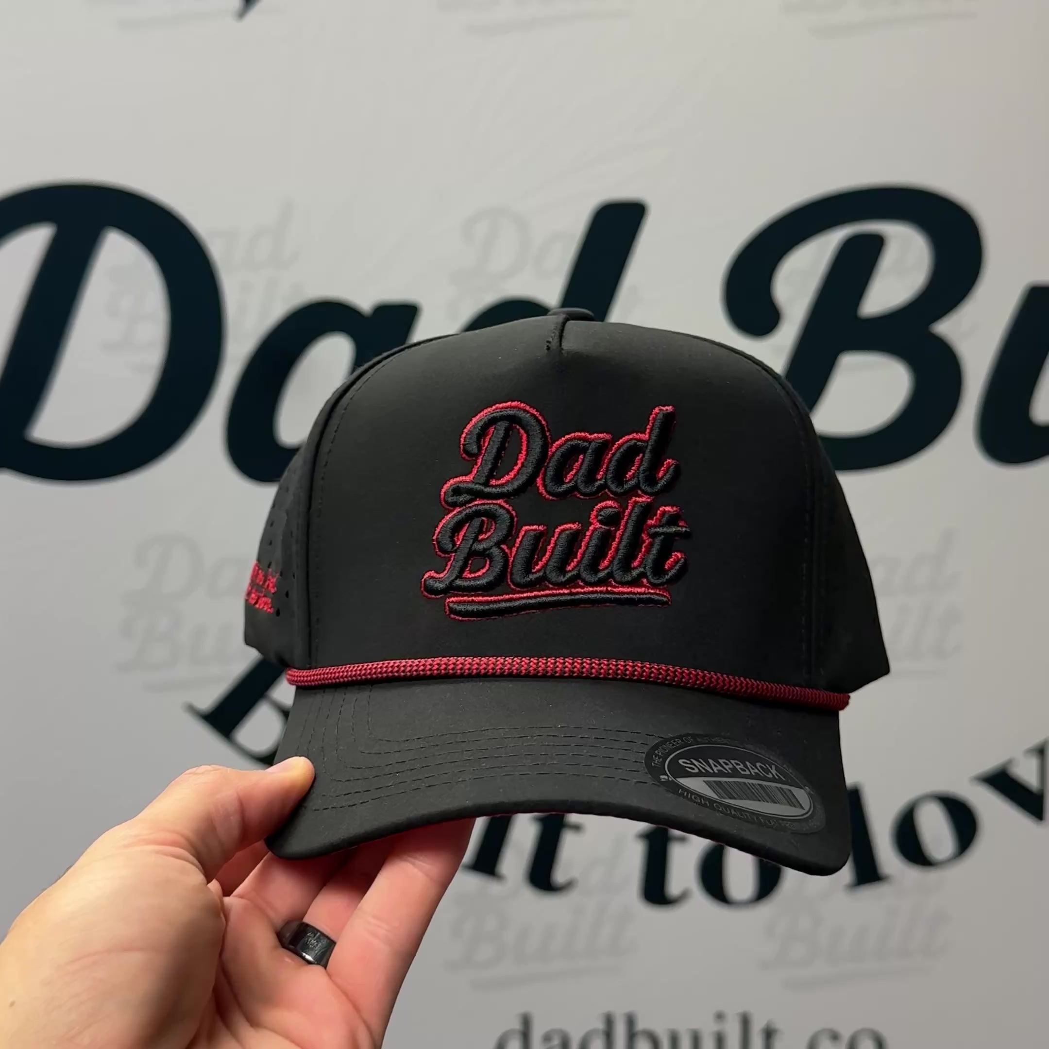 Dad Built Classic - Sweat Proof - Black / Red