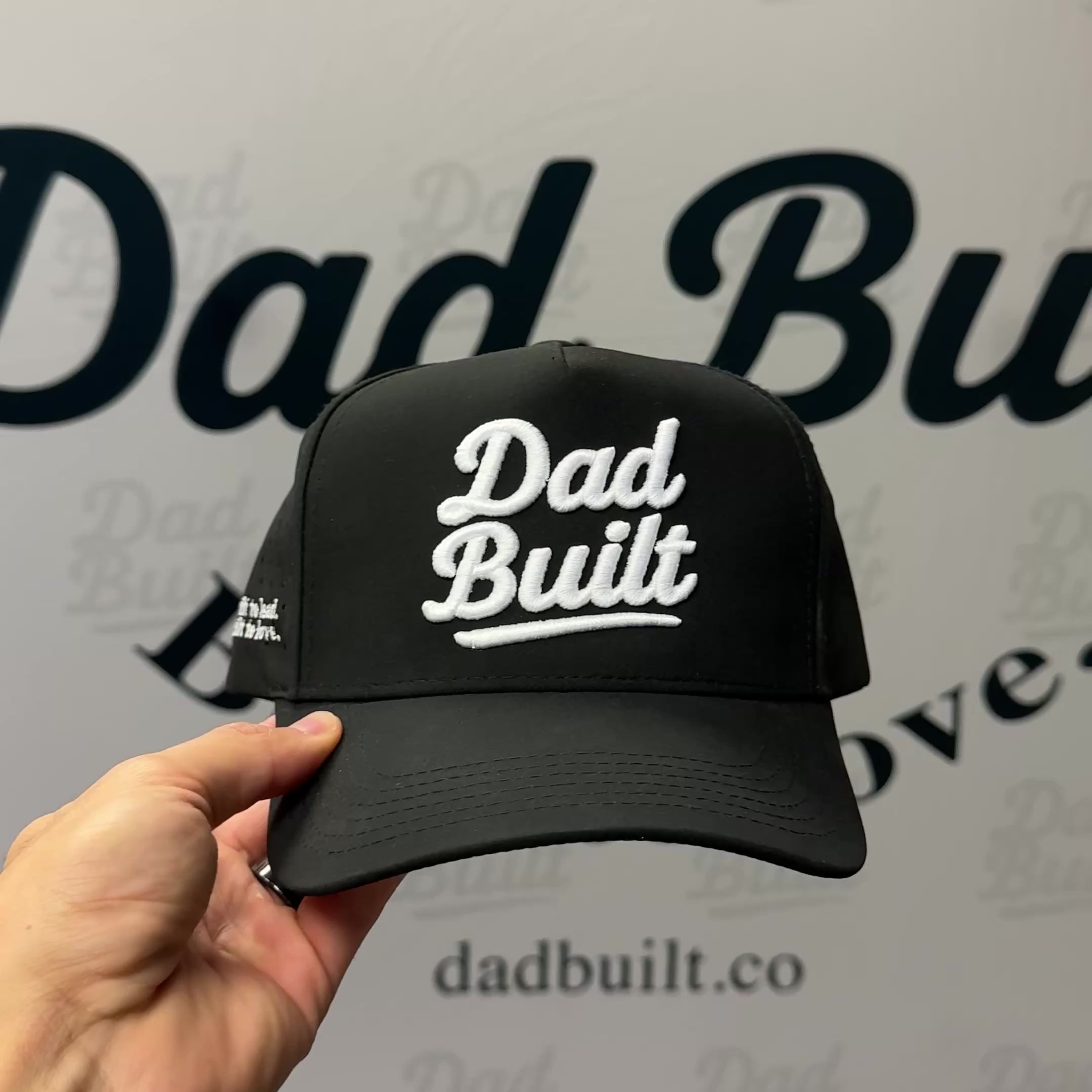 Dad Built Classic - Sweat Proof - Black / White