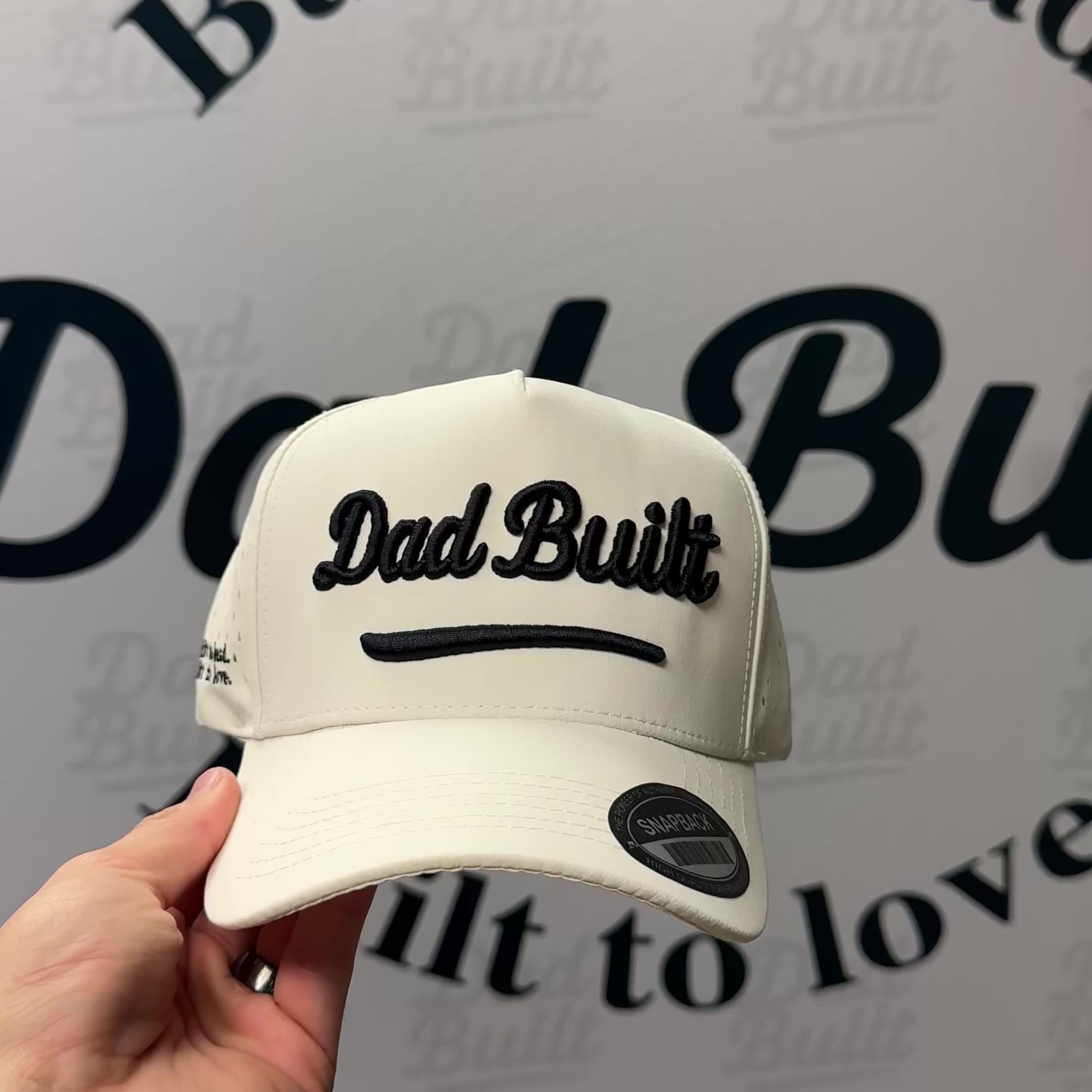 Dad Built Classic Horizontal - Sweat Proof - Tan